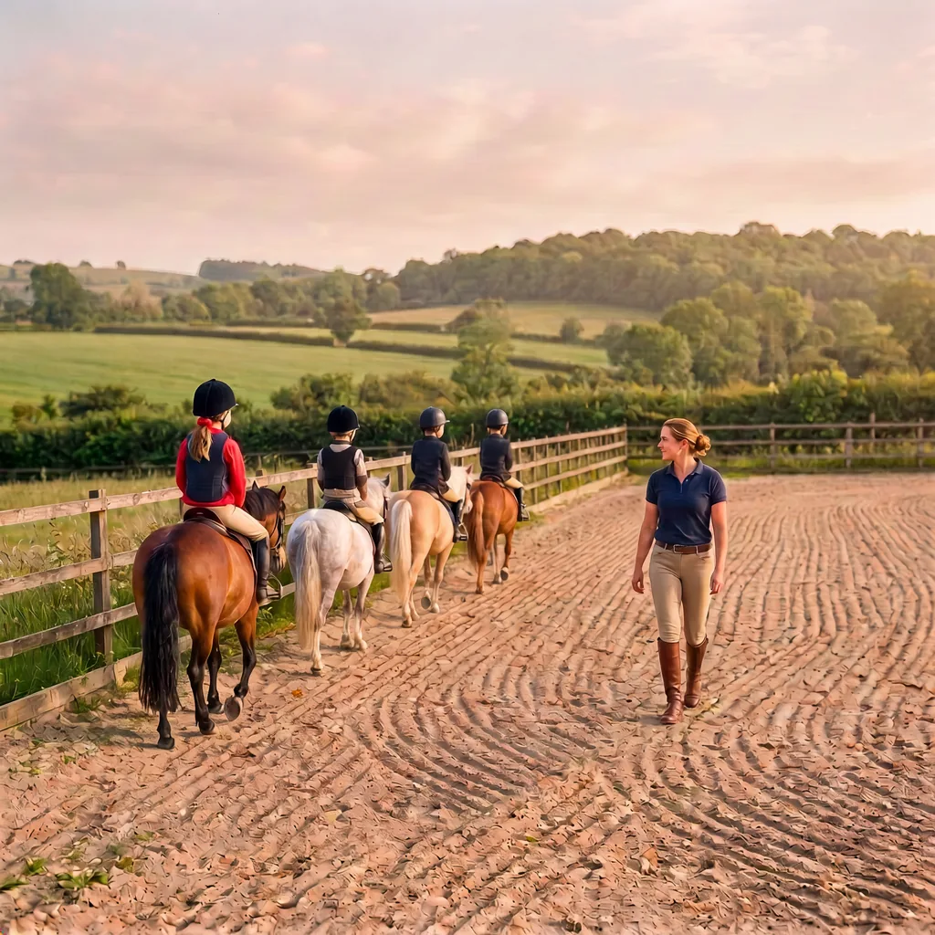 Cours de poney à Curemonte, Corrèze